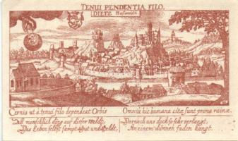 Német Birodalom/Weimari Köztársaság Diez 1920. 10Pf + 25Pf + 50Pf 3klf, teljes sor T:I