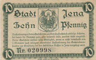 Német Birodalom/Weimari Köztársaság Jena 1920. 10Pf + 25Pf + 50Pf 3klf, teljes sor T:I