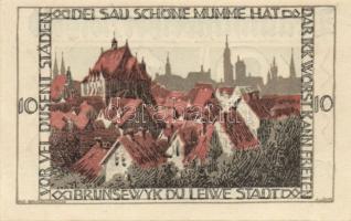 Német Birodalom/Weimari Köztársaság Braunschweig 1921. 10Pf + 25Pf + 50Pf + 75Pf 4klf, teljes sor T:...