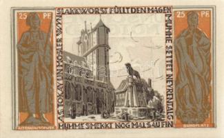 Német Birodalom/Weimari Köztársaság Braunschweig 1921. 10Pf + 25Pf + 50Pf + 75Pf 4klf, teljes sor T:...