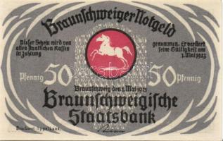 Német Birodalom/Weimari Köztársaság Braunschweig 1921. 10Pf + 25Pf + 50Pf + 75Pf 4klf, teljes sor T:...