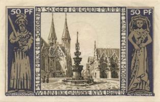 Német Birodalom/Weimari Köztársaság Braunschweig 1921. 10Pf + 25Pf + 50Pf + 75Pf 4klf, teljes sor T:...