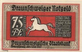 Német Birodalom/Weimari Köztársaság Braunschweig 1921. 10Pf + 25Pf + 50Pf + 75Pf 4klf, teljes sor T:...