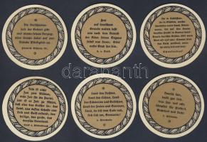 Német Birodalom/Weimari Köztársaság Echartsberga 1921. 25Pf (6x) 6klf, teljes sor T:I