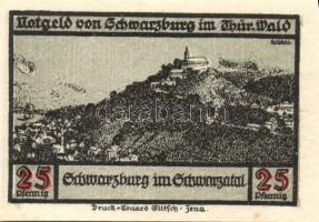 Német Birodalom/Weimari Köztársaság Schwarzburg 1922. 25Pf (2x) + 50Pf (5x)7klf, teljes sor T:I