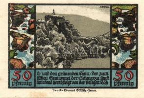 Német Birodalom/Weimari Köztársaság Schwarzburg 1922. 25Pf (2x) + 50Pf (5x)7klf, teljes sor T:I