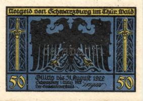 Német Birodalom/Weimari Köztársaság Schwarzburg 1922. 25Pf (2x) + 50Pf (5x)7klf, teljes sor T:I
