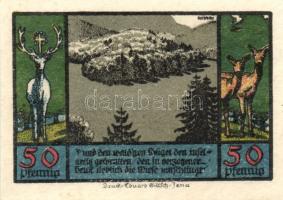 Német Birodalom/Weimari Köztársaság Schwarzburg 1922. 25Pf (2x) + 50Pf (5x)7klf, teljes sor T:I