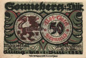 Német Birodalom/Weimari Köztársaság Sonneberg 1921. 50Pf (6x) 6klf, teljes sor T:I