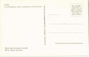 Győr, tűzoltó laktanya udvara, mászóháza és tartalékszertára. Glück József fényképész felvétele