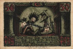 Német Birodalom/Weimari Köztársaság Sonneberg 1921. 50Pf (6x) 6klf, teljes sor T:I