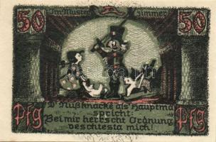 Német Birodalom/Weimari Köztársaság Sonneberg 1921. 50Pf (6x) 6klf, teljes sor T:I