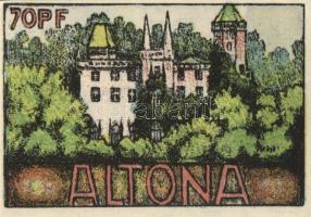 Német Birodalom/Weimari Köztársaság Altona 1921. 20Pf + 30Pf + 40Pf + 60Pf + 70Pf + 80Pf összesen:6k...