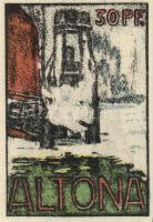 Német Birodalom/Weimari Köztársaság Altona 1921. 20Pf + 30Pf + 40Pf + 60Pf + 70Pf + 80Pf összesen:6k...