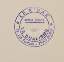 Joseph Kádár (1936-2019): Hommage Bartók. Szitanyomat, papír, jelzett, számozott (98/100), 45×58 cm