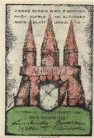 Német Birodalom/Weimari Köztársaság Altona 1921. 20Pf + 30Pf + 40Pf + 60Pf + 70Pf + 80Pf összesen:6k...