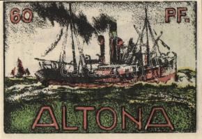 Német Birodalom/Weimari Köztársaság Altona 1921. 20Pf + 30Pf + 40Pf + 60Pf + 70Pf + 80Pf összesen:6k...