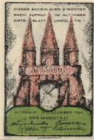 Német Birodalom/Weimari Köztársaság Altona 1921. 20Pf + 30Pf + 40Pf + 60Pf + 70Pf + 80Pf összesen:6k...
