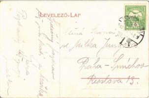 1915 Győr, Kiskút, A győri vízvezeték főforrása, vendéglő, kerékpáros