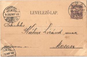 1901 Győr, Városi és megyei takarékpénztár. Nitsmann József kiadása