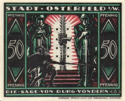 Német Birodalom/Weimari Köztársaság Osterfeld 1921. 25Pf (3x) + 50Pf (3x) + 75Pf (3x)összesen:10klf,...