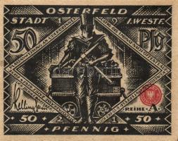 Német Birodalom/Weimari Köztársaság Osterfeld 1921. 50Pf (2x) + 75Pf + 100Pf + 150Pf (2x) öszesen:6klf, teljes sor T:I