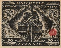 Német Birodalom/Weimari Köztársaság Osterfeld 1921. 50Pf (2x) + 75Pf + 100Pf + 150Pf (2x) öszesen:6k...