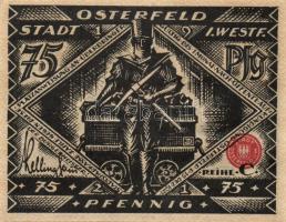 Német Birodalom/Weimari Köztársaság Osterfeld 1921. 50Pf (2x) + 75Pf + 100Pf + 150Pf (2x) öszesen:6k...