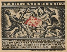 Német Birodalom/Weimari Köztársaság Osterfeld 1921. 50Pf (2x) + 75Pf + 100Pf + 150Pf (2x) öszesen:6k...