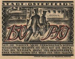 Német Birodalom/Weimari Köztársaság Osterfeld 1921. 50Pf (2x) + 75Pf + 100Pf + 150Pf (2x) öszesen:6k...