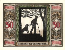 Német Birodalom/Weimari Köztársaság Oldenburg 1921. 50Pf (6x) 6klf, teljes sor T:I