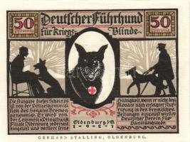 Német Birodalom/Weimari Köztársaság Oldenburg 1921. 50Pf (6x) 6klf, teljes sor T:I