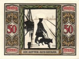 Német Birodalom/Weimari Köztársaság Oldenburg 1921. 50Pf (6x) 6klf, teljes sor T:I