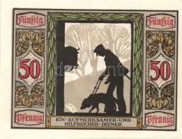 Német Birodalom/Weimari Köztársaság Oldenburg 1921. 50Pf (6x) 6klf, teljes sor T:I