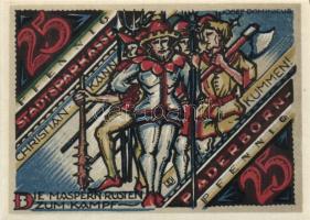 Német Birodalom/Weimari Köztársaság Paderborn 1921. 25Pf + 50Pf + 75Pf + 1M + 2M összesen:5klf, telj...