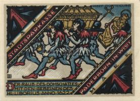 Német Birodalom/Weimari Köztársaság Paderborn 1921. 25Pf + 50Pf + 75Pf + 1M + 2M összesen:5klf, telj...