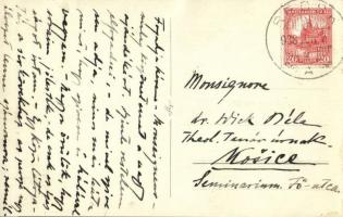 1933 Recsk, látkép télen. photo (gyűrődés / crease)