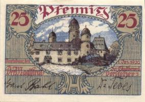 Német Birodalom/Weimari Köztársaság Montabaur 1920. 10Pf + 25Pf + 50Pf 3klf, teljes sor T:I