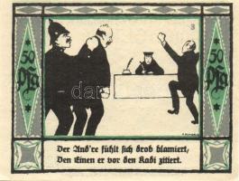 Német Birodalom/Weimari Köztársaság Mülsen-St.Jacob 1921. 50Pf (8x) 8klf, teljes sor T:I-