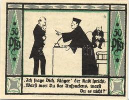 Német Birodalom/Weimari Köztársaság Mülsen-St.Jacob 1921. 50Pf (8x) 8klf, teljes sor T:I-