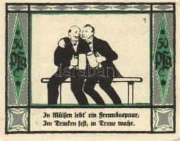 Német Birodalom/Weimari Köztársaság Mülsen-St.Jacob 1921. 50Pf (8x) 8klf, teljes sor T:I-