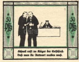 Német Birodalom/Weimari Köztársaság Mülsen-St.Jacob 1921. 50Pf (8x) 8klf, teljes sor T:I-