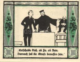 Német Birodalom/Weimari Köztársaság Mülsen-St.Jacob 1921. 50Pf (8x) 8klf, teljes sor T:I-