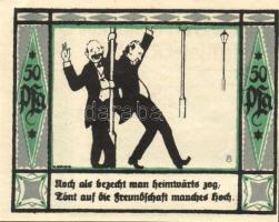 Német Birodalom/Weimari Köztársaság Mülsen-St.Jacob 1921. 50Pf (8x) 8klf, teljes sor T:I-