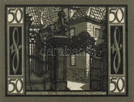 Német Birodalom/Weimari Köztársaság Münster 1921. 50Pf (5x) 5klf, teljes sor T:I