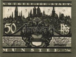 Német Birodalom/Weimari Köztársaság Münster 1921. 50Pf (5x) 5klf, teljes sor T:I