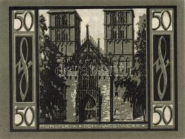 Német Birodalom/Weimari Köztársaság Münster 1921. 50Pf (5x) 5klf, teljes sor T:I