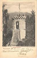 1903 Tusnád, Apor-bástya. Wlaszlovits Gusztáv 1119. / bastion tower