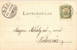 1903 Tusnád, Apor-bástya. Wlaszlovits Gusztáv 1119. / bastion tower