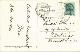 1940 Dés, Dej; Cazarma "Cuza Voda" laktanya. Medgyesi Lajos kiadása / military barracks + ...